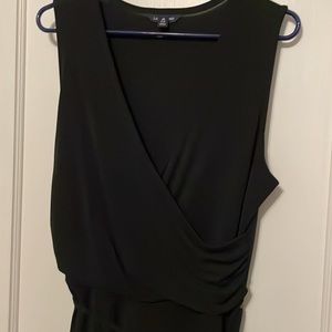 Lands End Women’s Black Sleeveless Crossover  Dress Size M - Never worn!